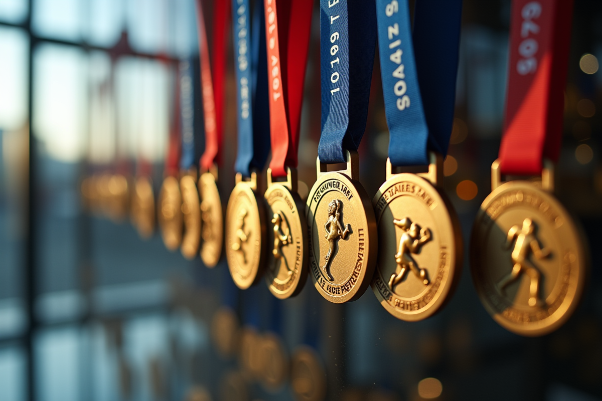 athlète médaille