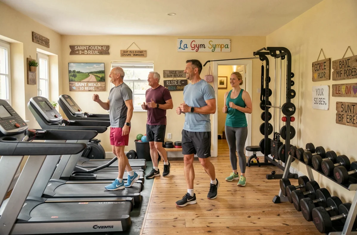 Salle La Gym Sympa à Saint-Ouen-du-Breuil avec équipements de fitness et ambiance conviviale de proximité